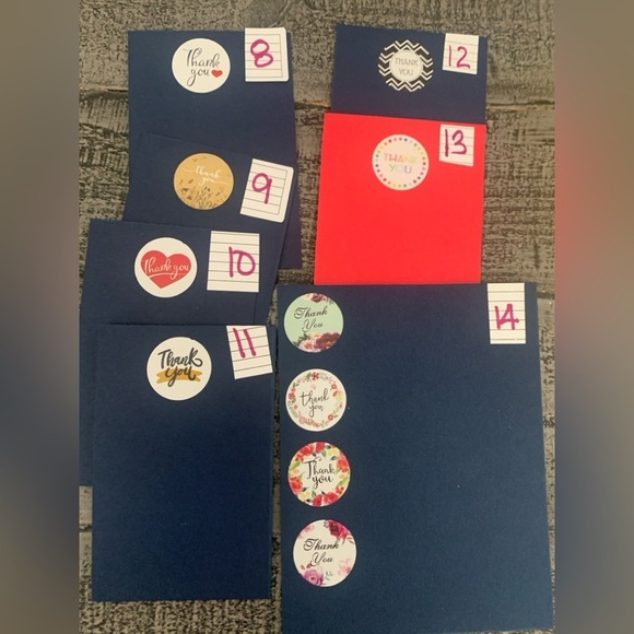 Stickers Thank You Bundle of 5 Rolls, 1 inch Labels, NWT, Resell or Keep… - Picture 3 of 4